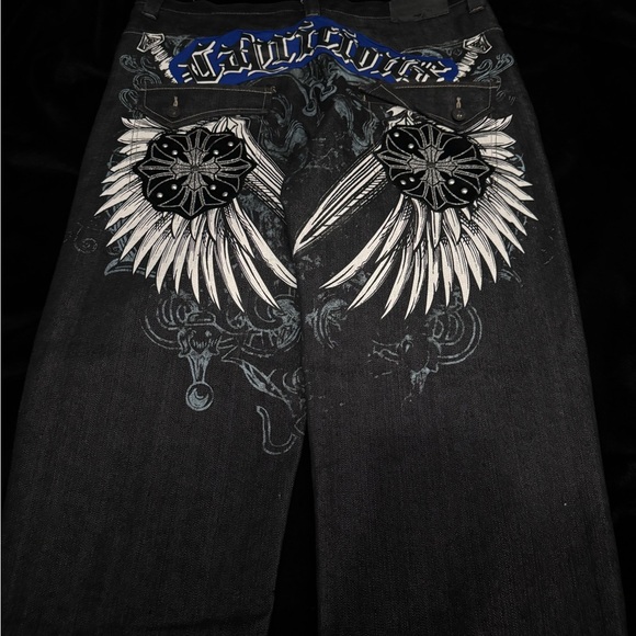 パンツ jnco affliction tapout southpole Vintage South Pole Jnco Affliction Ed Hardy BAGGY